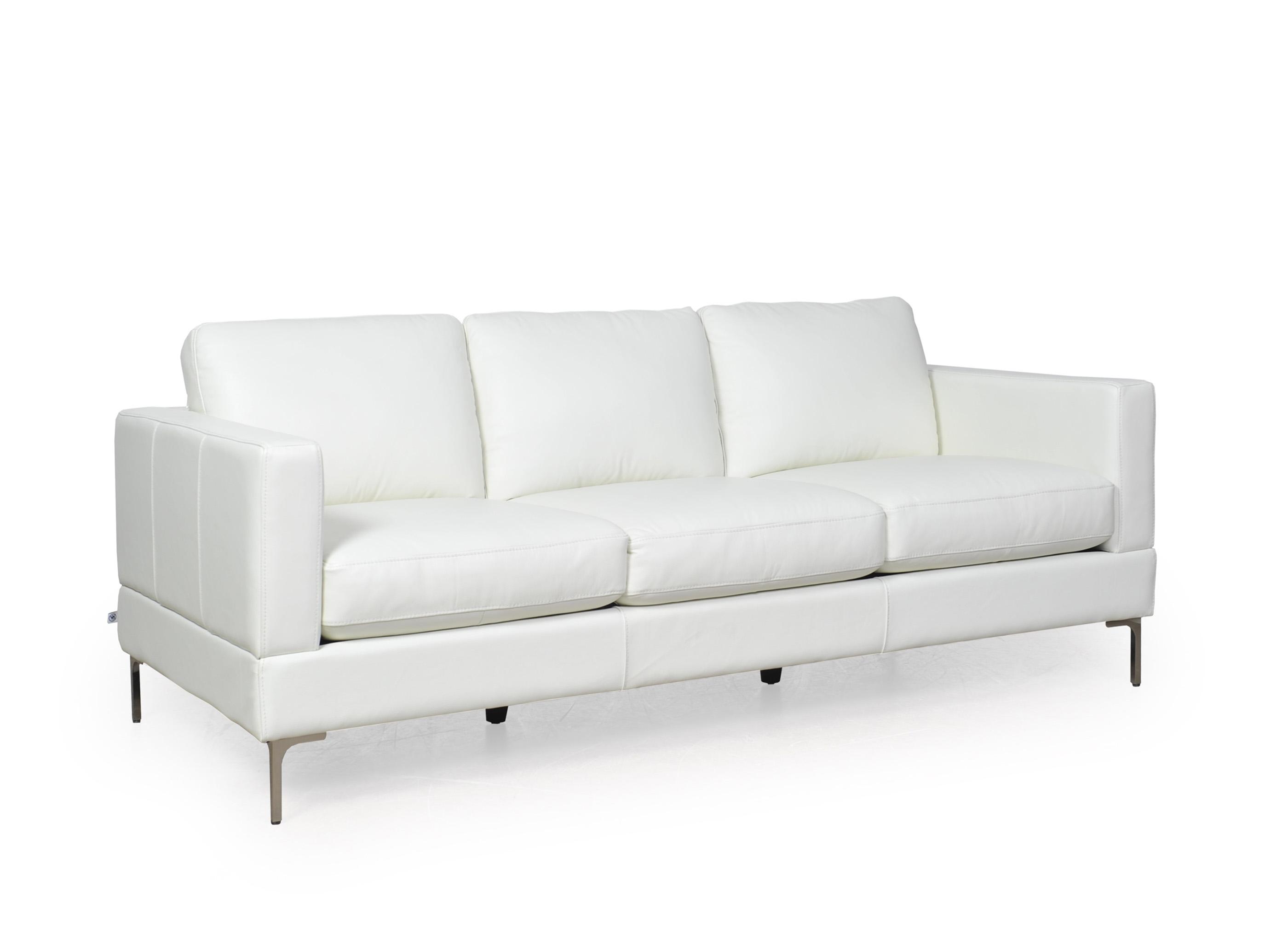 

    
Snow White Top Grain Leather Upholstery Sofa Set 2Pcs Modern Moroni Tobia 351
