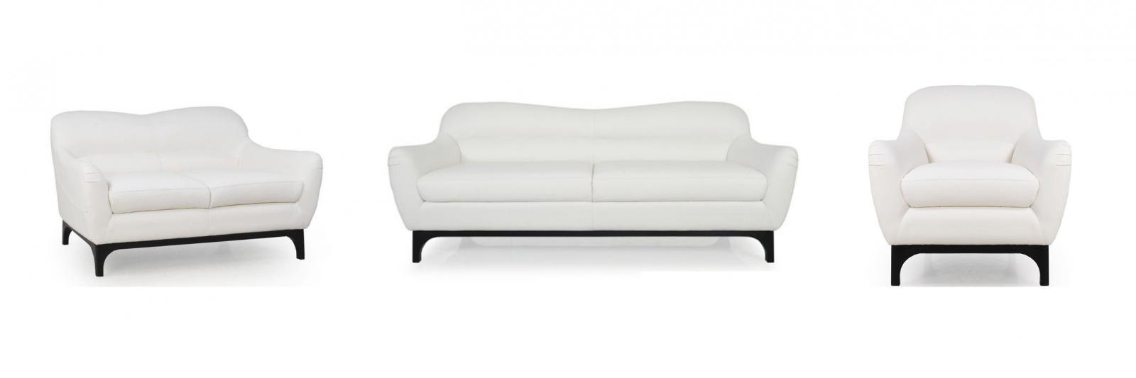 

    
35703BS1296 Pure White Top Grain Leather Upholstery Mid-Century Sofa Moroni Wollo 357
