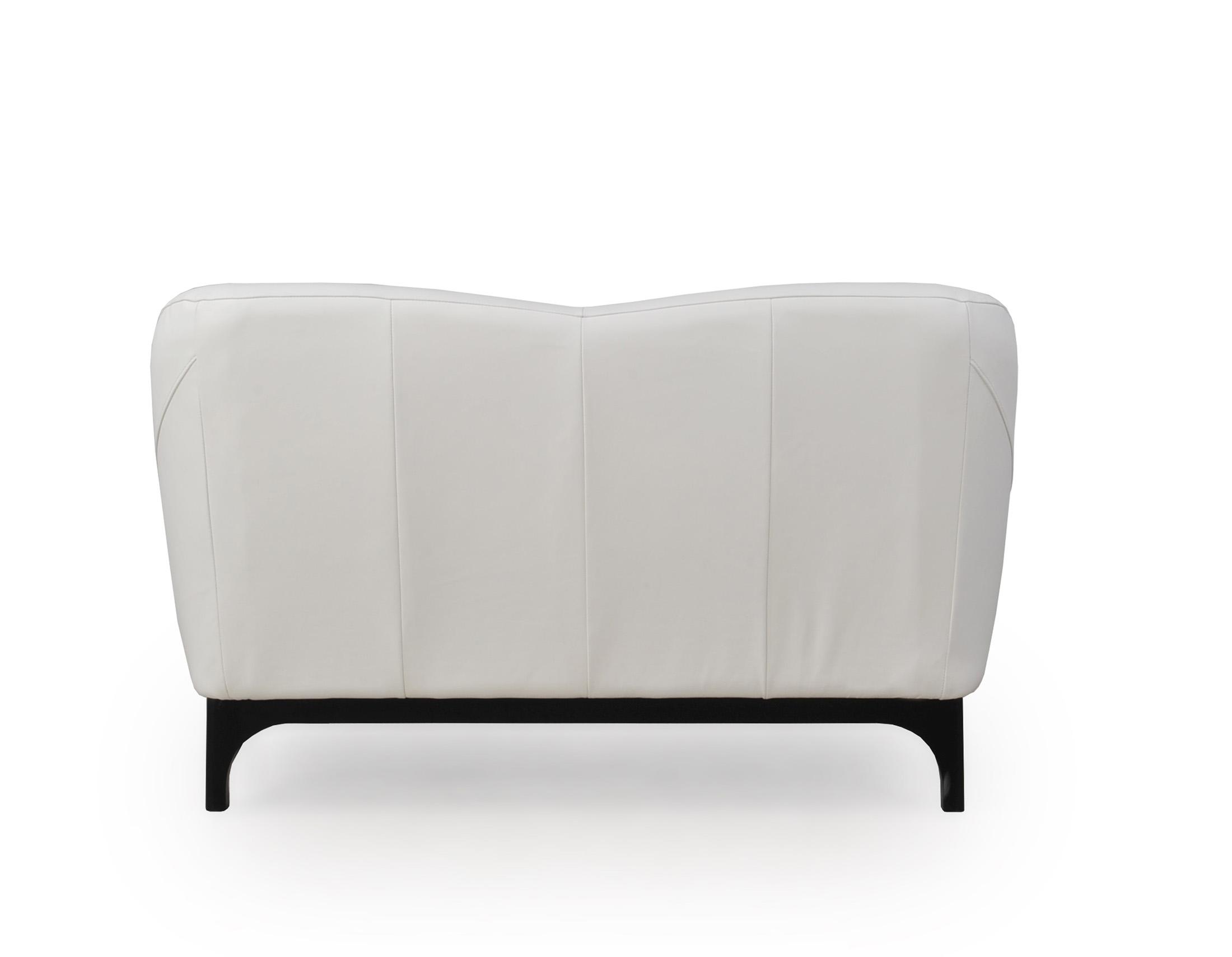 

    
 Order  White Top Grain Leather Upholstery Mid-Century Sofa Set 3Pcs Moroni Wollo 357
