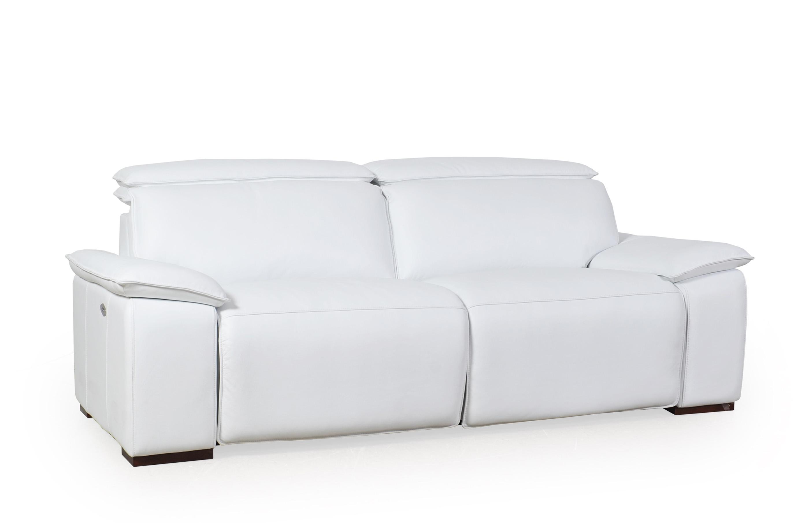 

    
White Top Grain Leather Motorized Sofa Set 2 Pcs Yorbita 568 Moroni Contemporary

