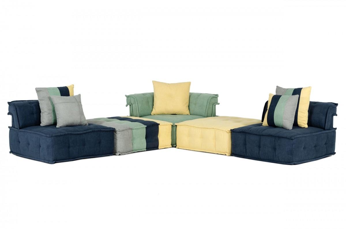 

    
VGKN8450-2 Multicolor Fabric Modular Sectional Sofa VIG Divani Casa Dubai Second Modern
