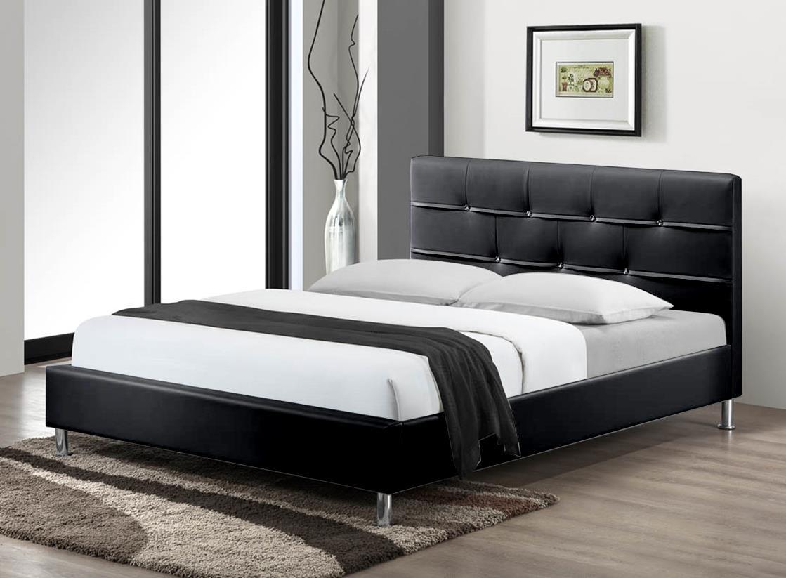 

    
MYCO Furniture 2952Q-BK Charlie Black Faux Leather Queen Size Platform Bed
