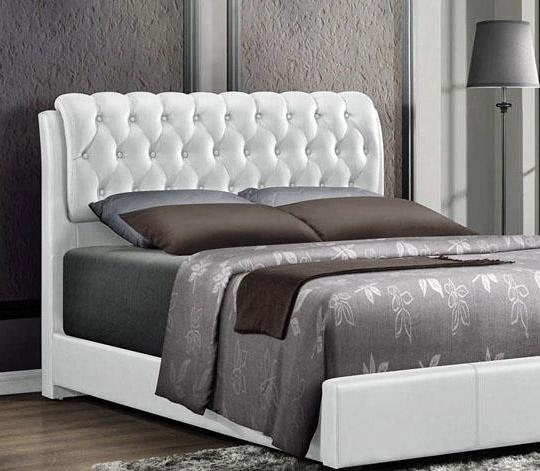

    
MYCO Furniture 2955Q-WH Barnes White Faux Leather Queen Size Platform Bed
