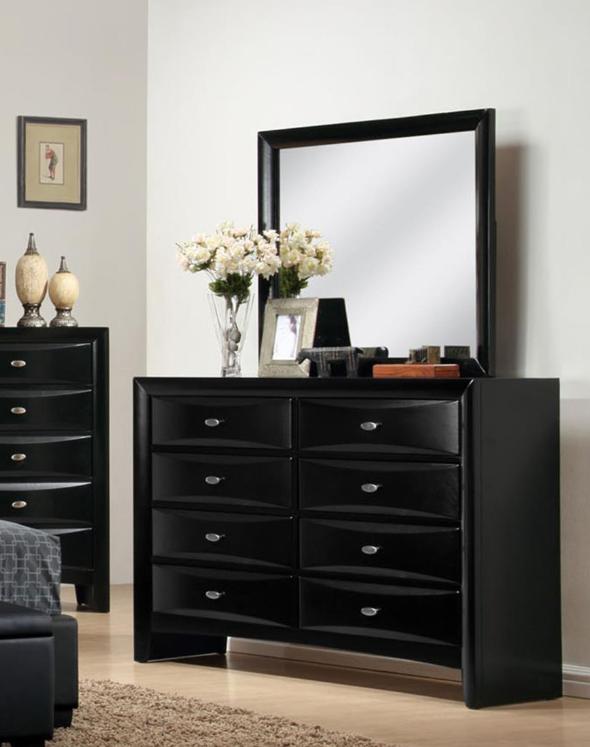 

                    
MYCO Furniture Barnes Platform Bedroom Set Black Eco Leather Purchase 

