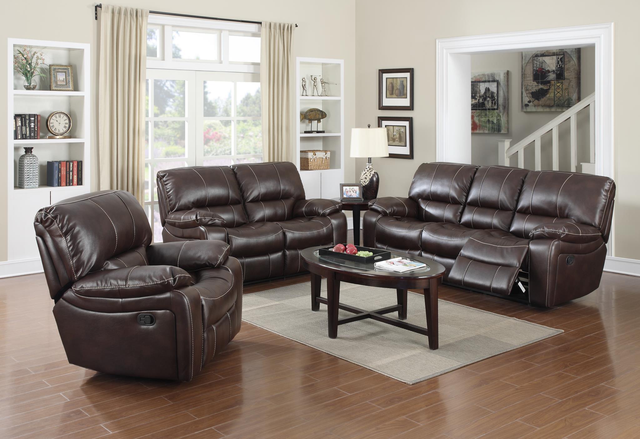

    
MYCO Furniture Banner Modern Burgundy Leather Air Reclining Power Sofa
