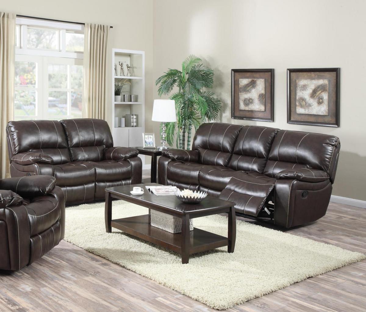 

    
Modern Dark Brown Leather Air Reclining Power Sofa Set 2Pcs MYCO Furniture Banner
