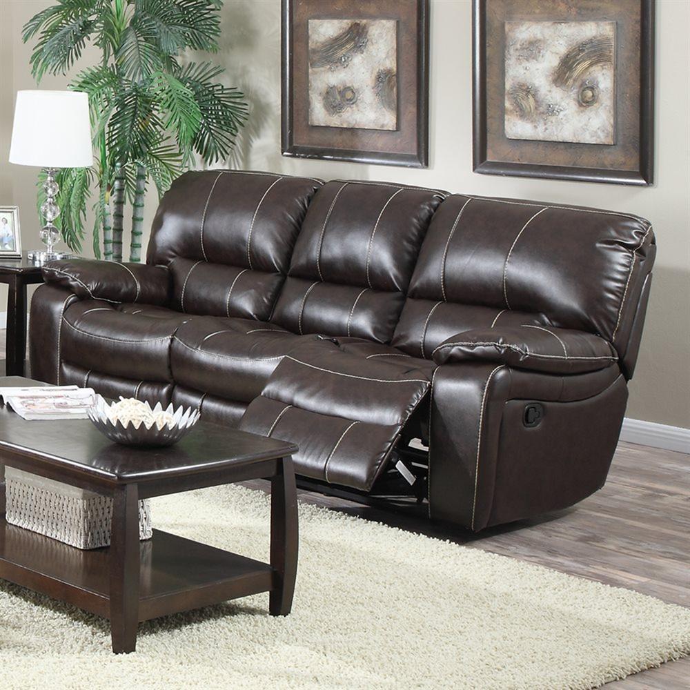 

    
Modern Dark Brown Leather Air Reclining Power Sofa Set 3Pcs MYCO Furniture Banner
