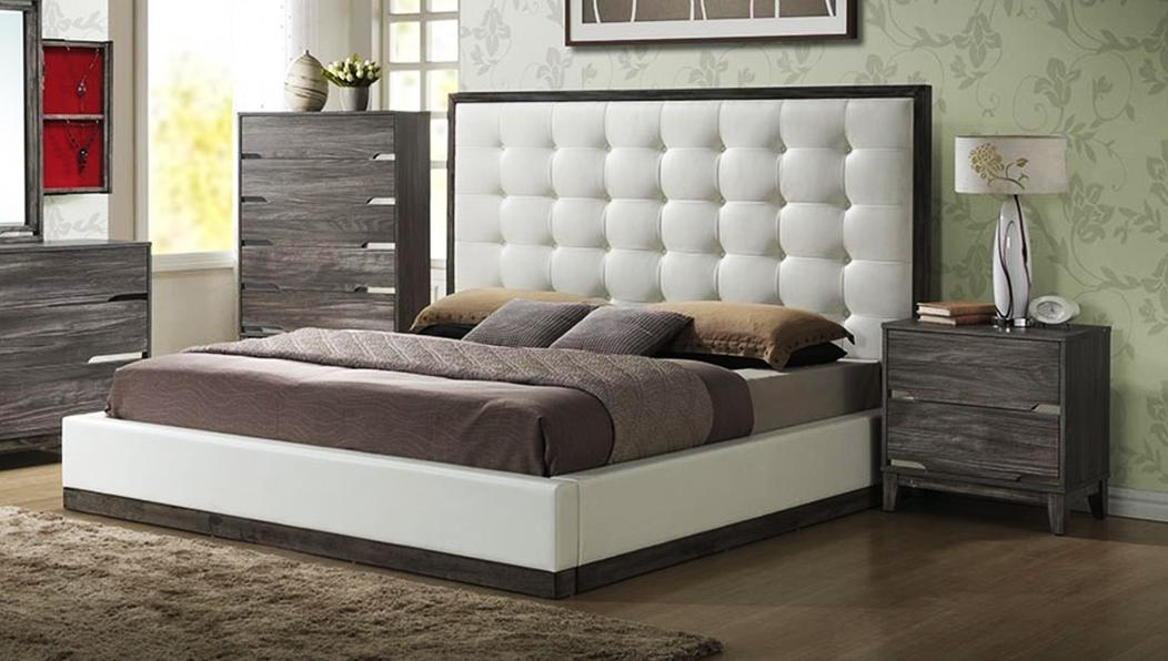

    
MYCO Furniture BR560-Q Brently Rustic Gray White Vinyl Headboard Queen Panel Bed
