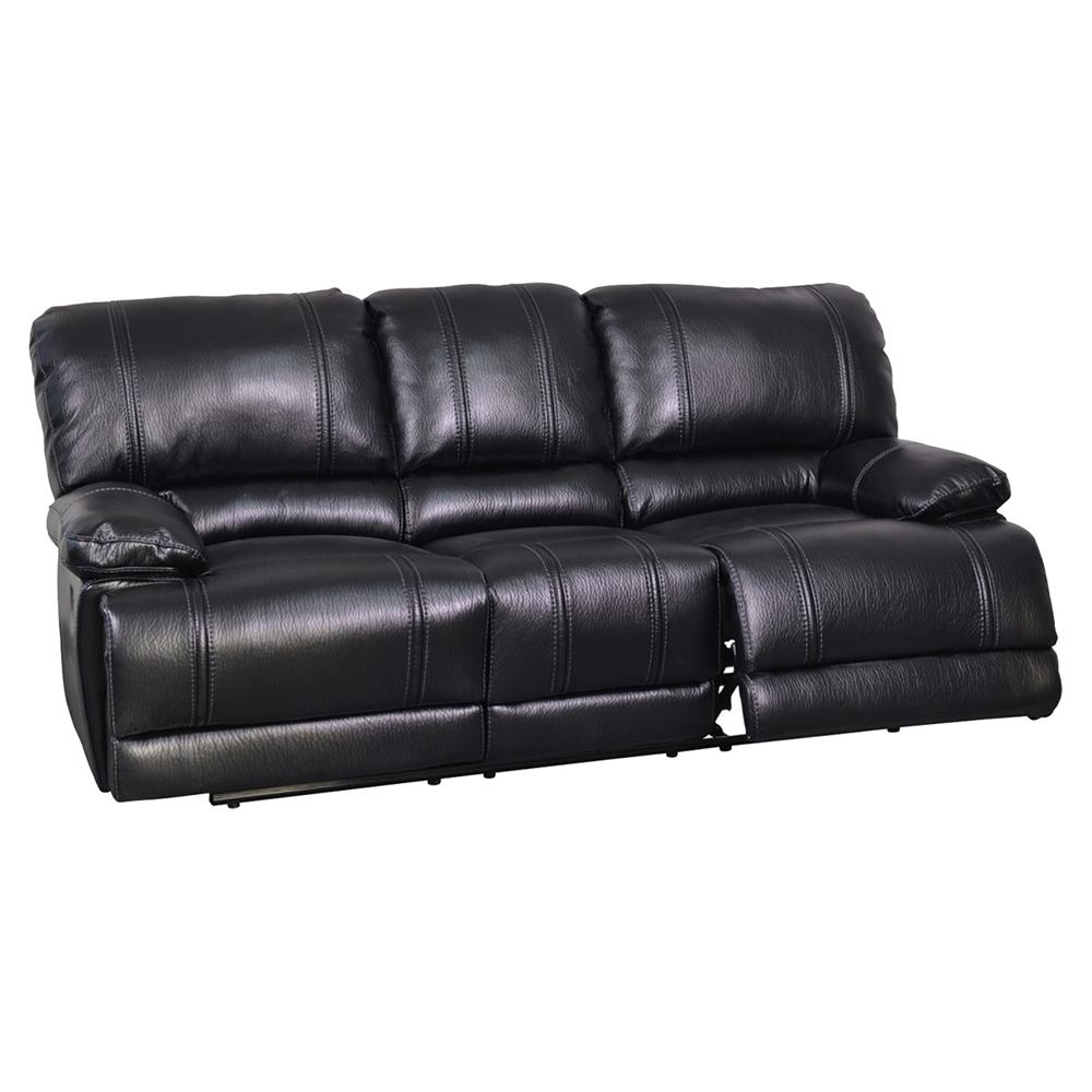 Classic, Traditional Sofa recliner Dalton 1062-S-BK in Black Leather