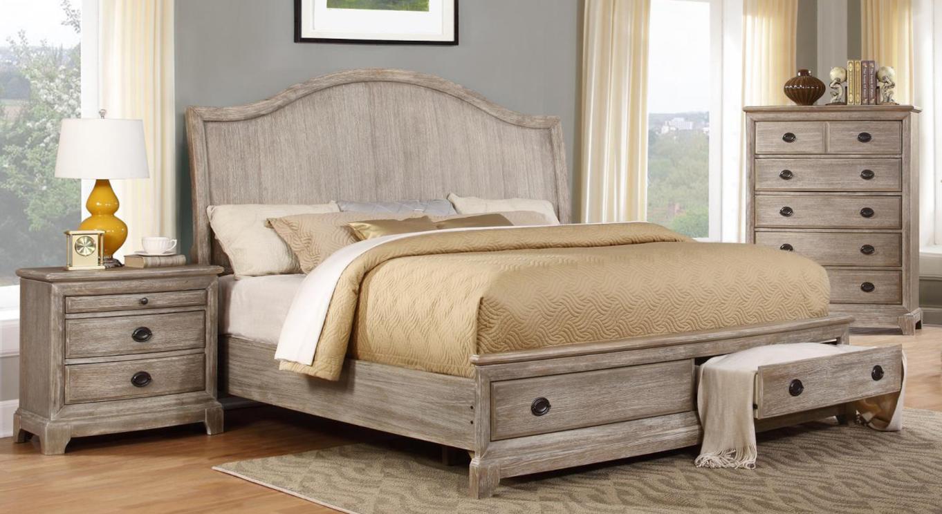 

    
MYCO Furniture ED510-Q Edelmar Rustic White Oak Queen Storage Bed
