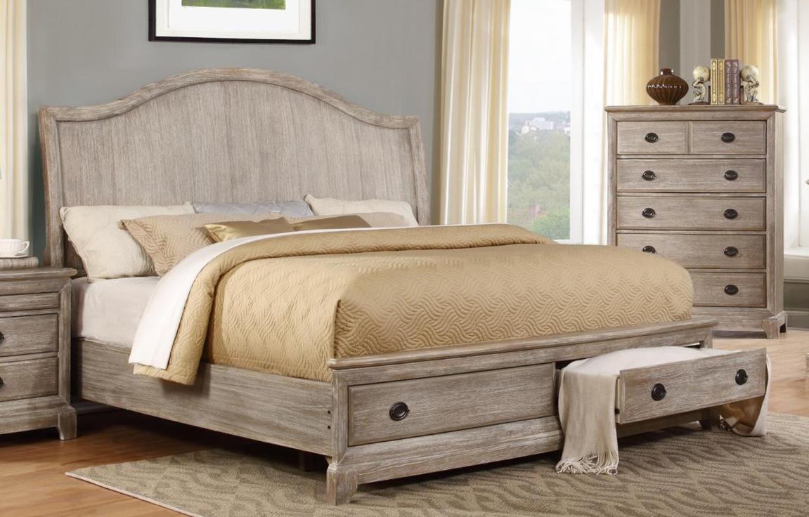 

    
MYCO Furniture ED510-Q Edelmar Rustic White Oak Queen Storage Bed
