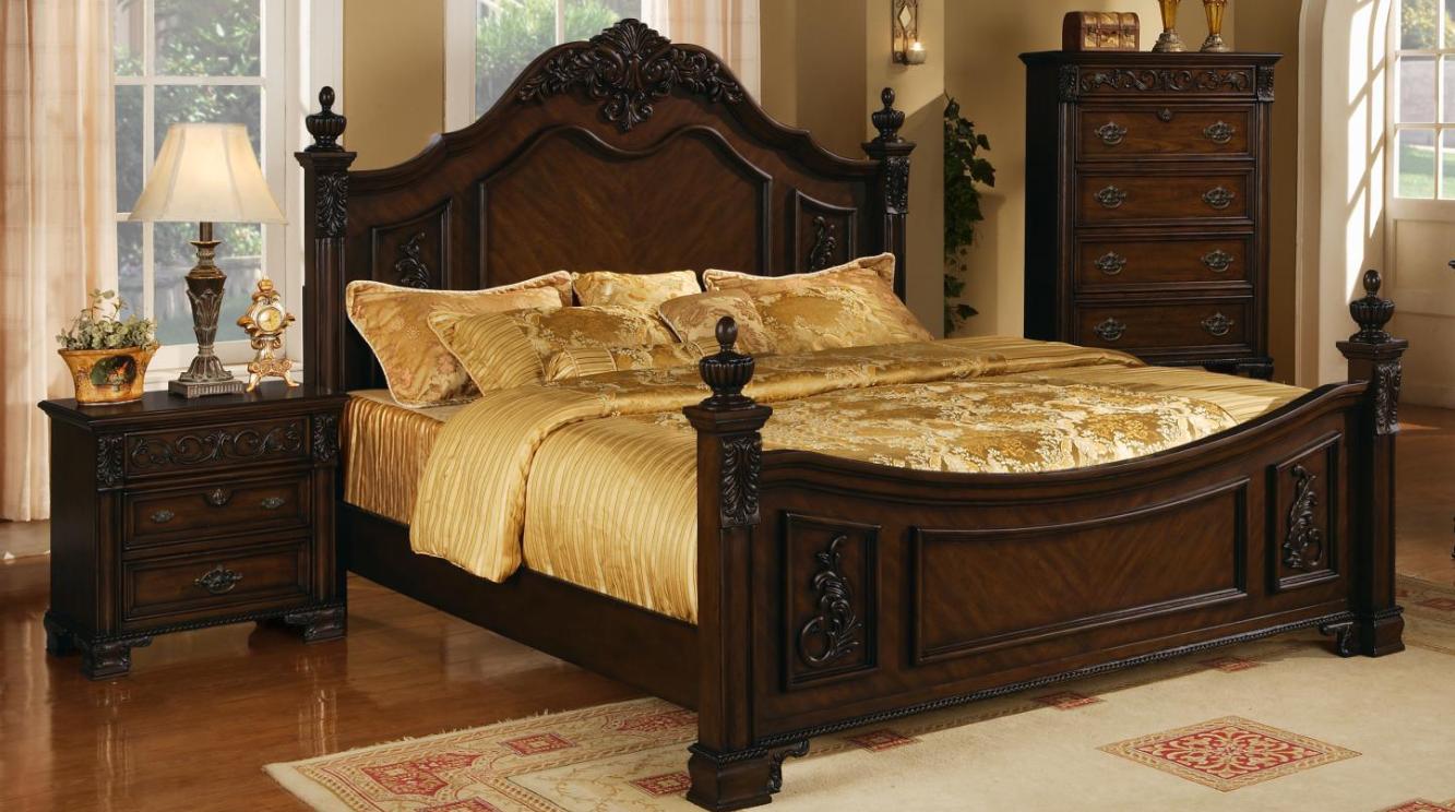

    
MYCO Furniture KE180K Kensington Dark Cherry Finish Luxury King Platform Bed
