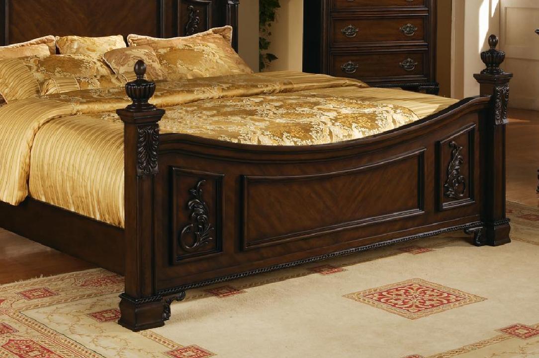 

    
MYCO Furniture KE180K Kensington Dark Cherry Finish Luxury King Platform Bed
