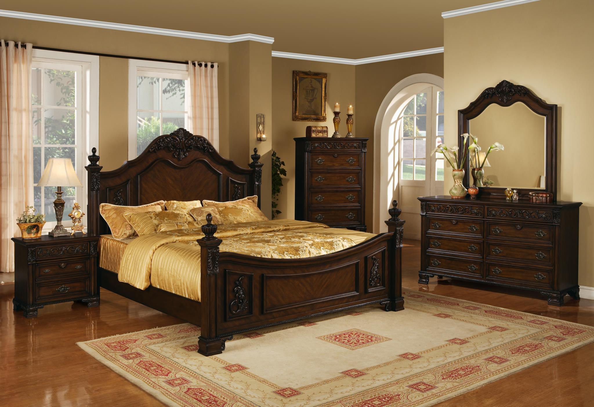 

    
MYCO Furniture KE180K Kensington Dark Cherry Finish Luxury King Platform Bedroom Set 4Pcs
