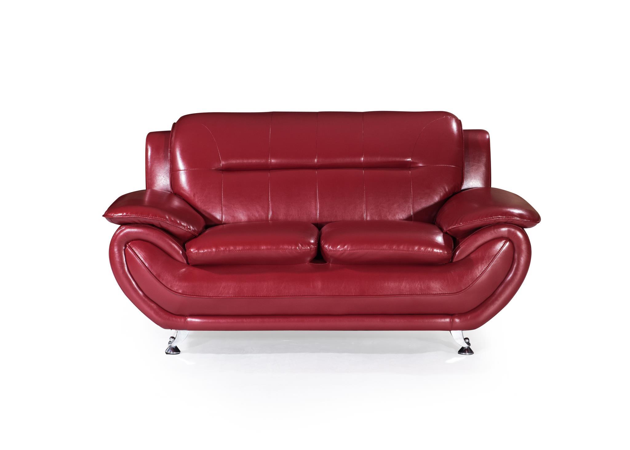 

    
MYCO Furniture Kora Sofa Set Red KR400-RD-Set-2

