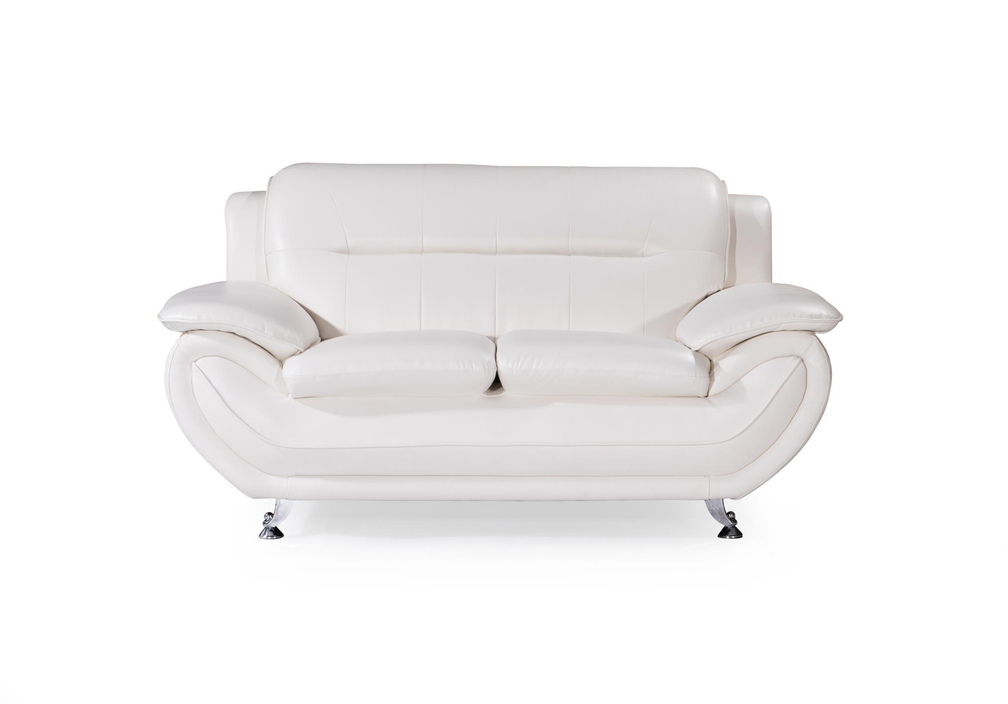 

    
MYCO Furniture Kora Sectional Living Room Set White KR400-WH-Set-2
