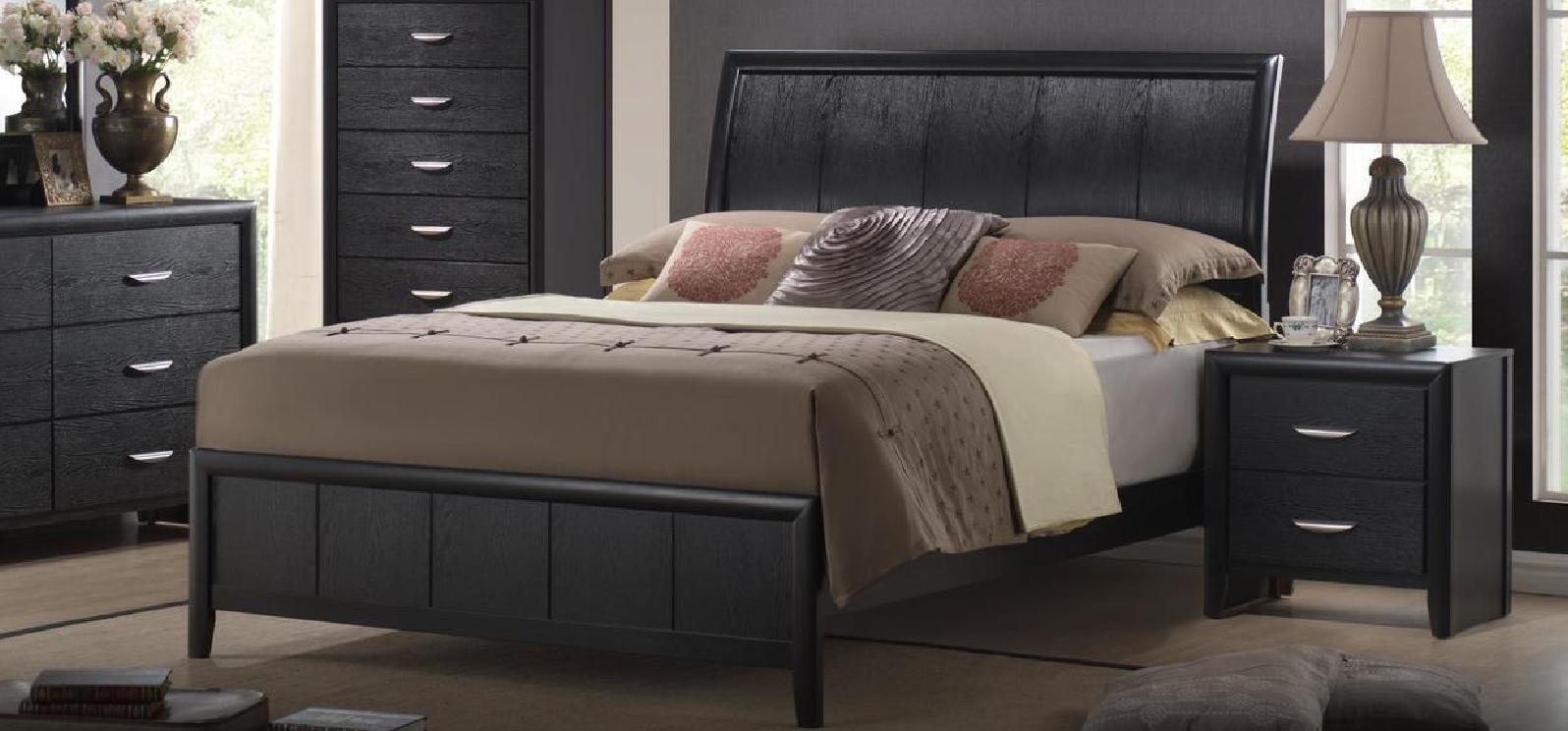 

    
MYCO Furniture MN4840-Q Monet Sleigh Bedroom Set Black MN4840-Q-SET-3

