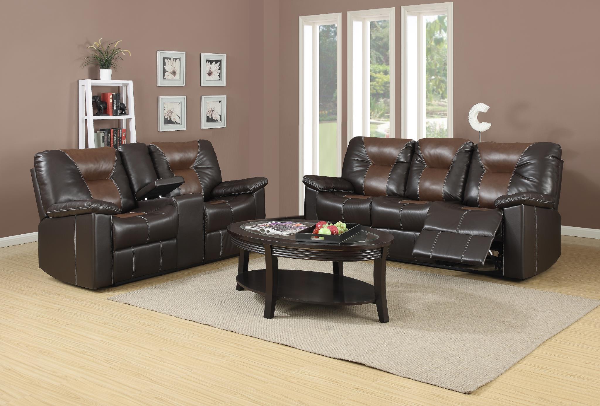 

    
MYCO Furniture Seminole Modern Dark Brown Leather Reclining Power Sofa
