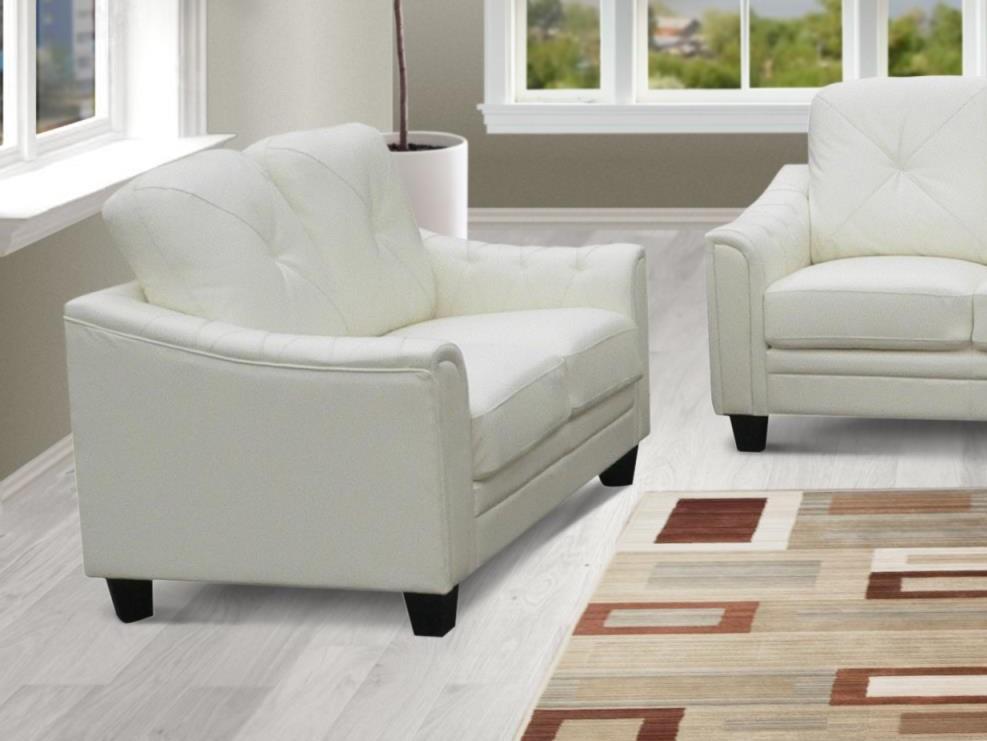 

                    
MYCO Furniture Walden Sofa Loveseat and Chair Set White Bonded Leather Purchase 
