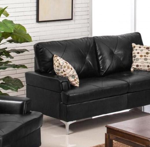 

    
MYCO Furniture Walker Sofa Black 7605-BK-S
