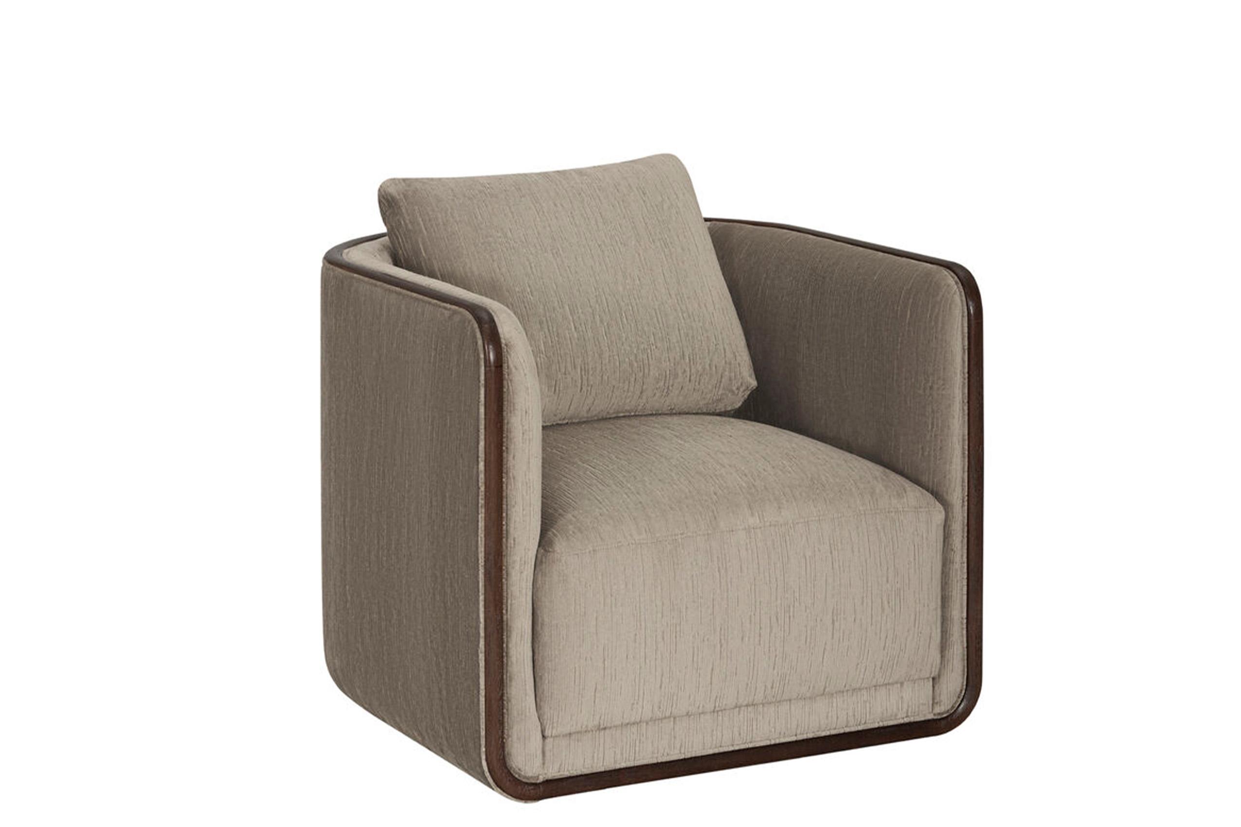 Contemporary, Modern, Casual Swivel Chair Sagrada 764516-5303FJ 764516-5303FJ in Gray Fabric