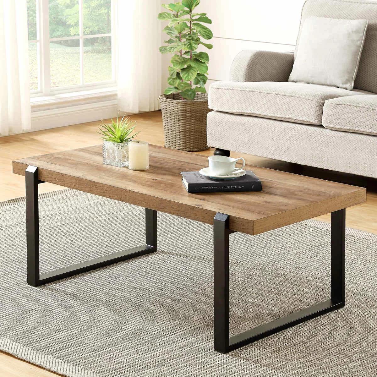 

                    
Buy Natural & Black Coffee Table & 2 End Tables by Crown Mark Bradwell 3273SET
