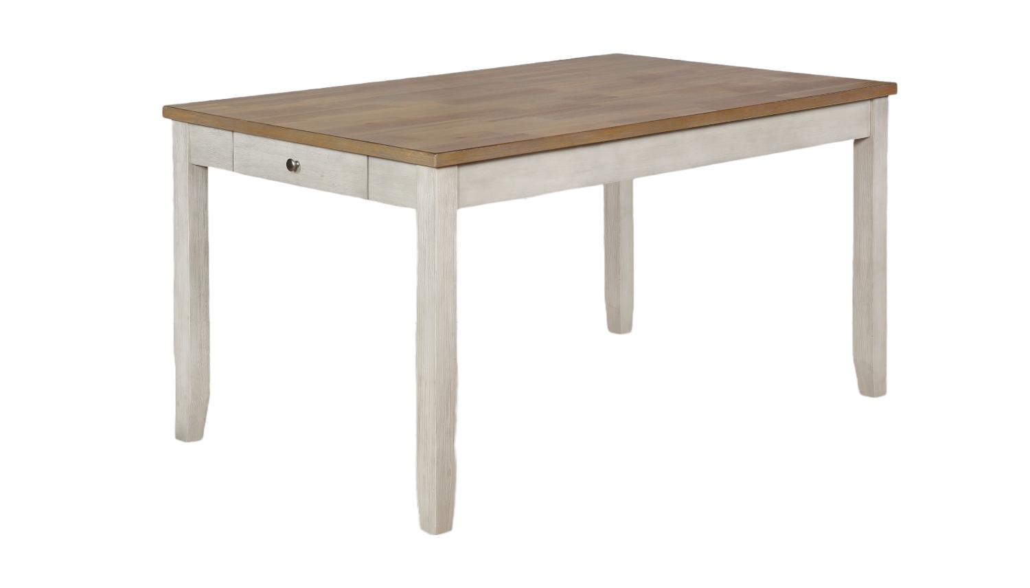 

    
Beige & Natural Dining Table by Crown Mark Nina 2217T-3660
