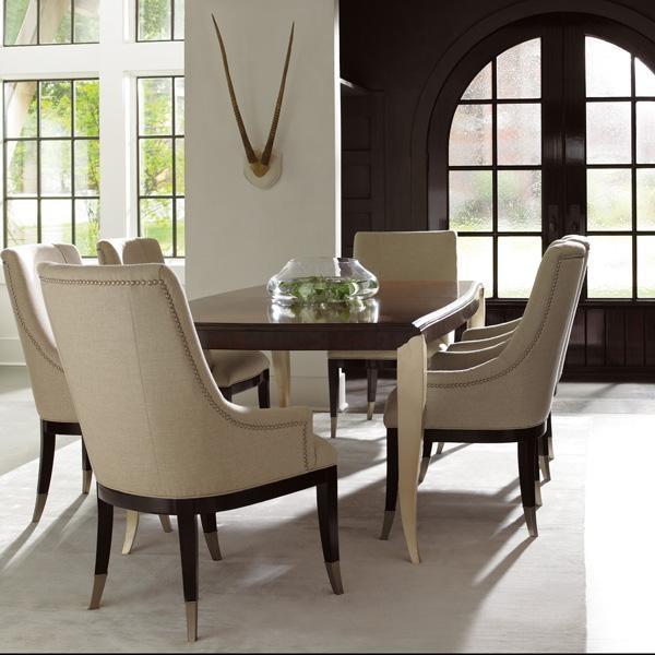 

    
 Order  Natural Fabric Fully Upholstered Dining Chair Set 2Pcs A LA CARTE by Caracole
