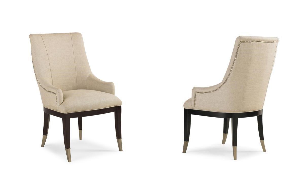 Traditional Dining Chair Set A LA CARTE CON-SIDCHA-003-Set-2 in Beige Fabric