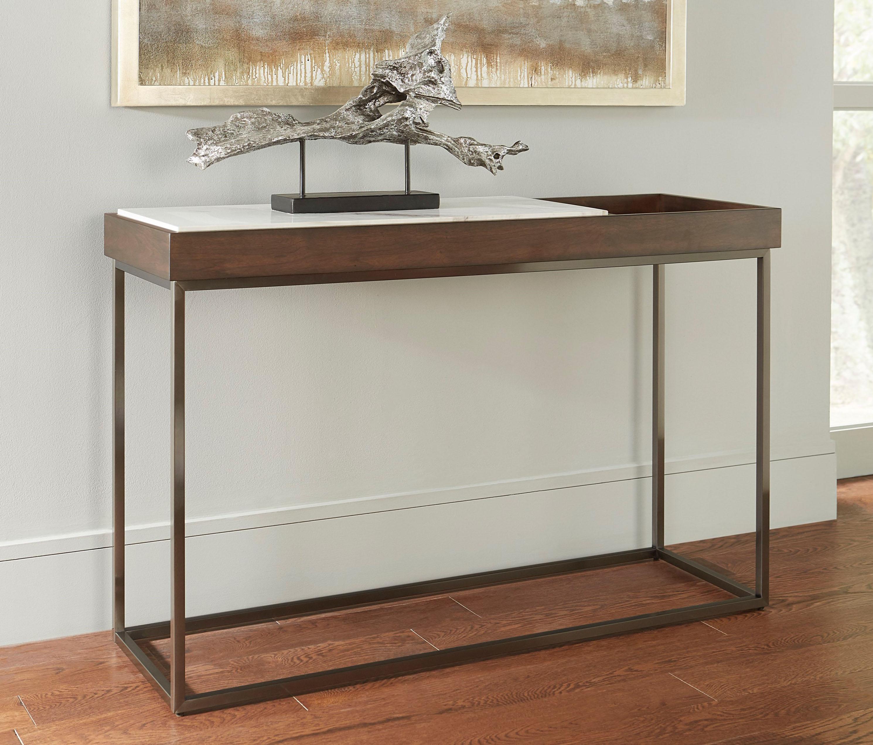 

    
Natural Jazz Marble Dual-Level Top Console Table ENNIS by Modus Furniture
