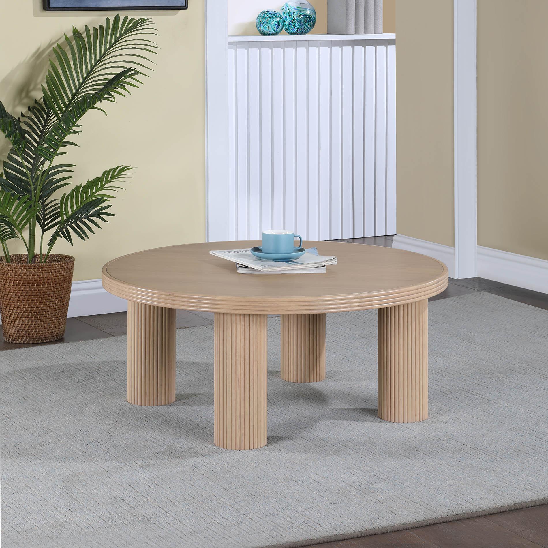 

    
Natural Oak Coffee Table HAYDEN 99059Oak-CT Meridian Mid-Century Modern
