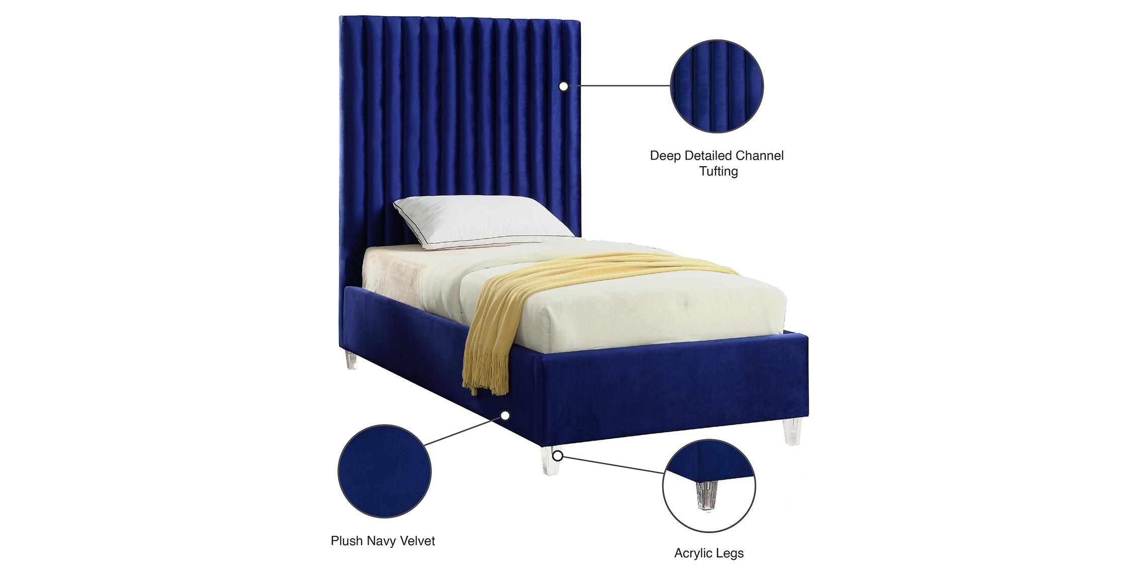 

    
Meridian Furniture Candace CandaceNavy-T Platform Bed Navy blue CandaceNavy-T
