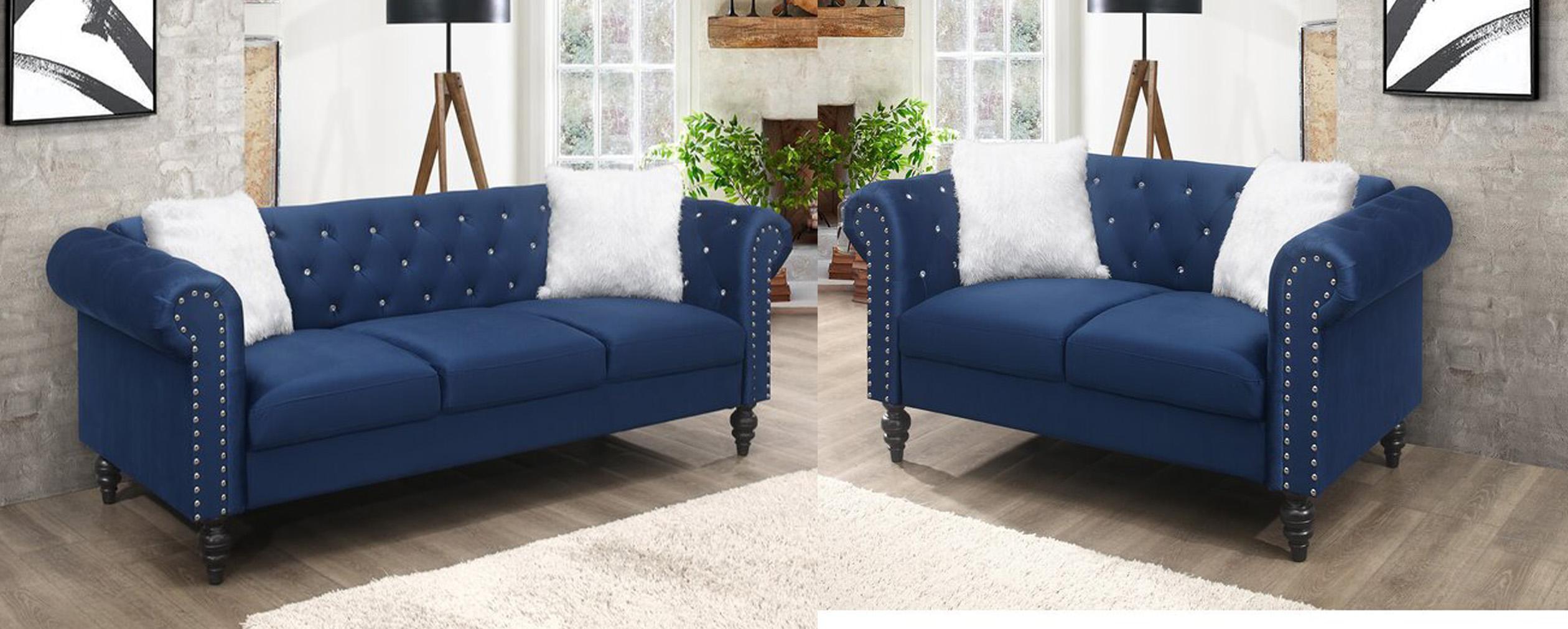 

    
Galaxy Home Furniture EMMA Loveseat Blue GHF-808857789310
