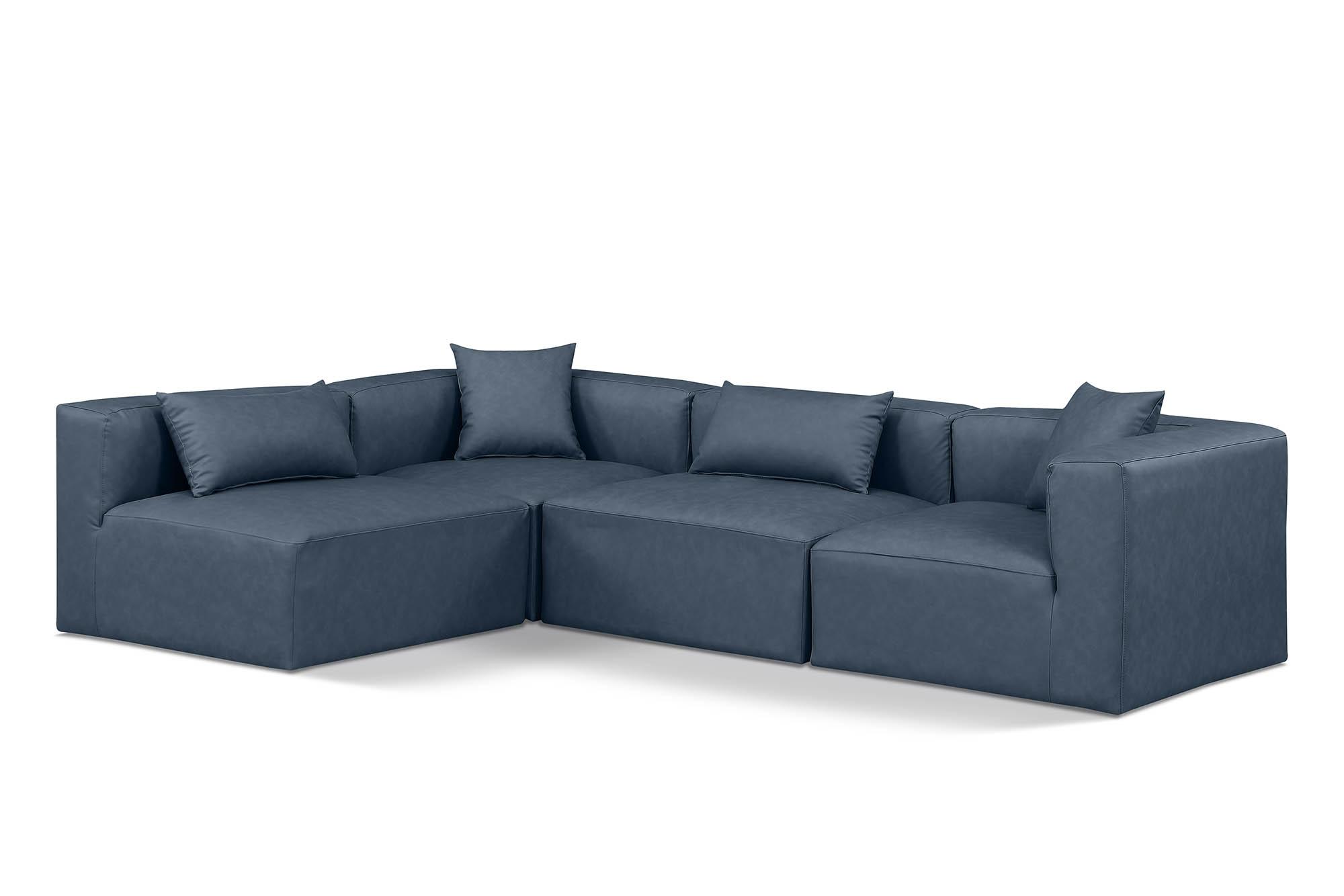 

    
Navy Faux Leather Modular Sectional CUBE 668Navy-Sec4B Meridian Contemporary
