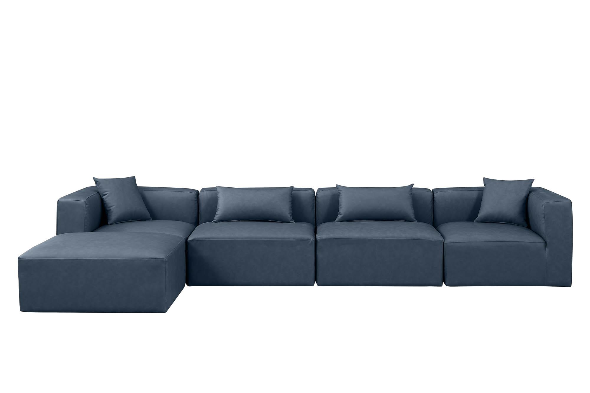 

        
Meridian Furniture CUBE 668Navy-Sec5A Modular Sectional Sofa Navy Faux Leather 094308318066
