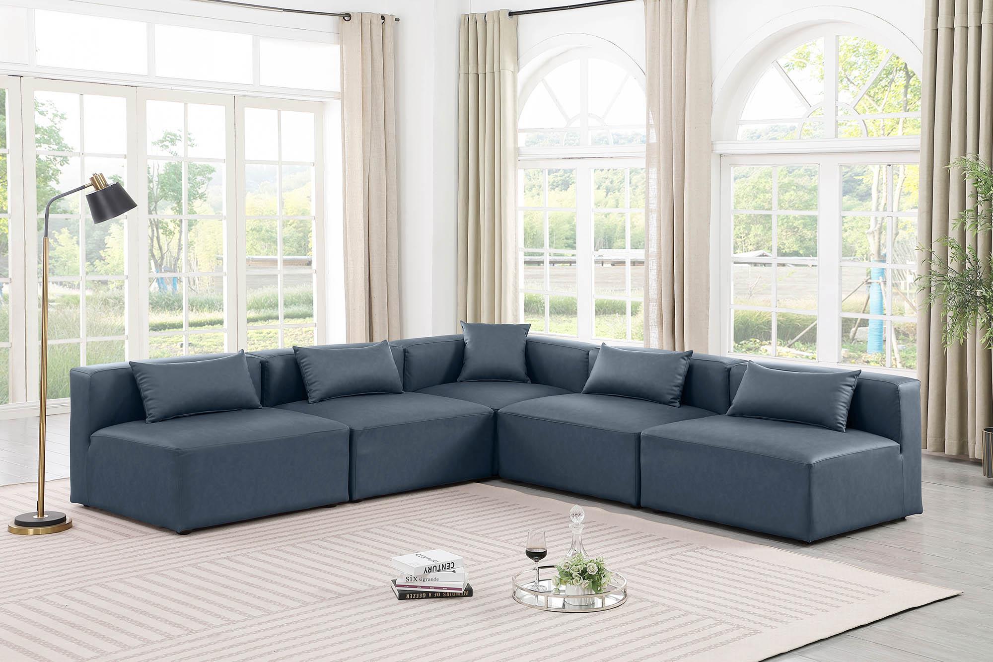 

    
Navy Faux Leather Modular Sectional CUBE 668Navy-Sec5B Meridian Contemporary
