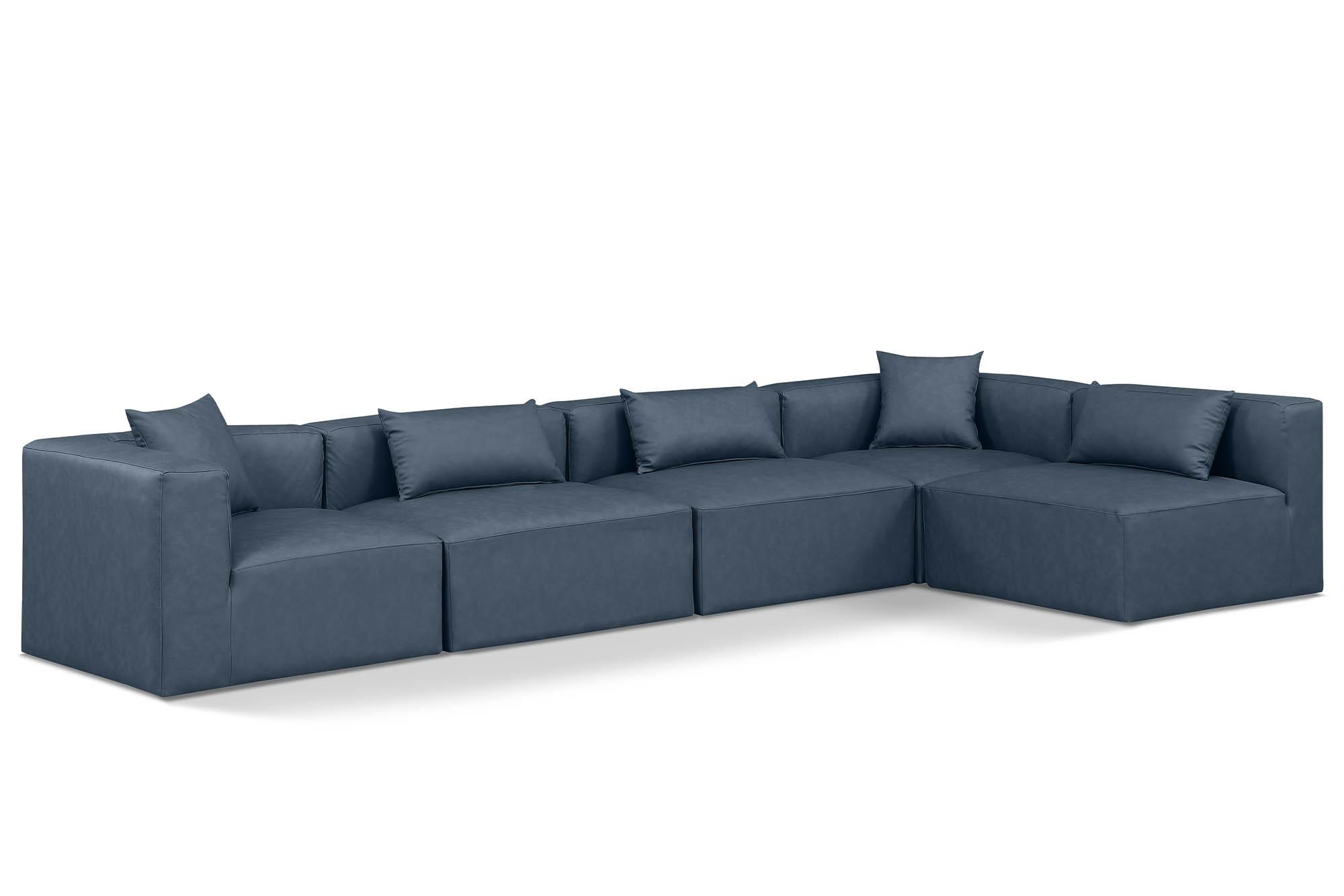 

    
Navy Faux Leather Modular Sectional CUBE 668Navy-Sec5D Meridian Contemporary
