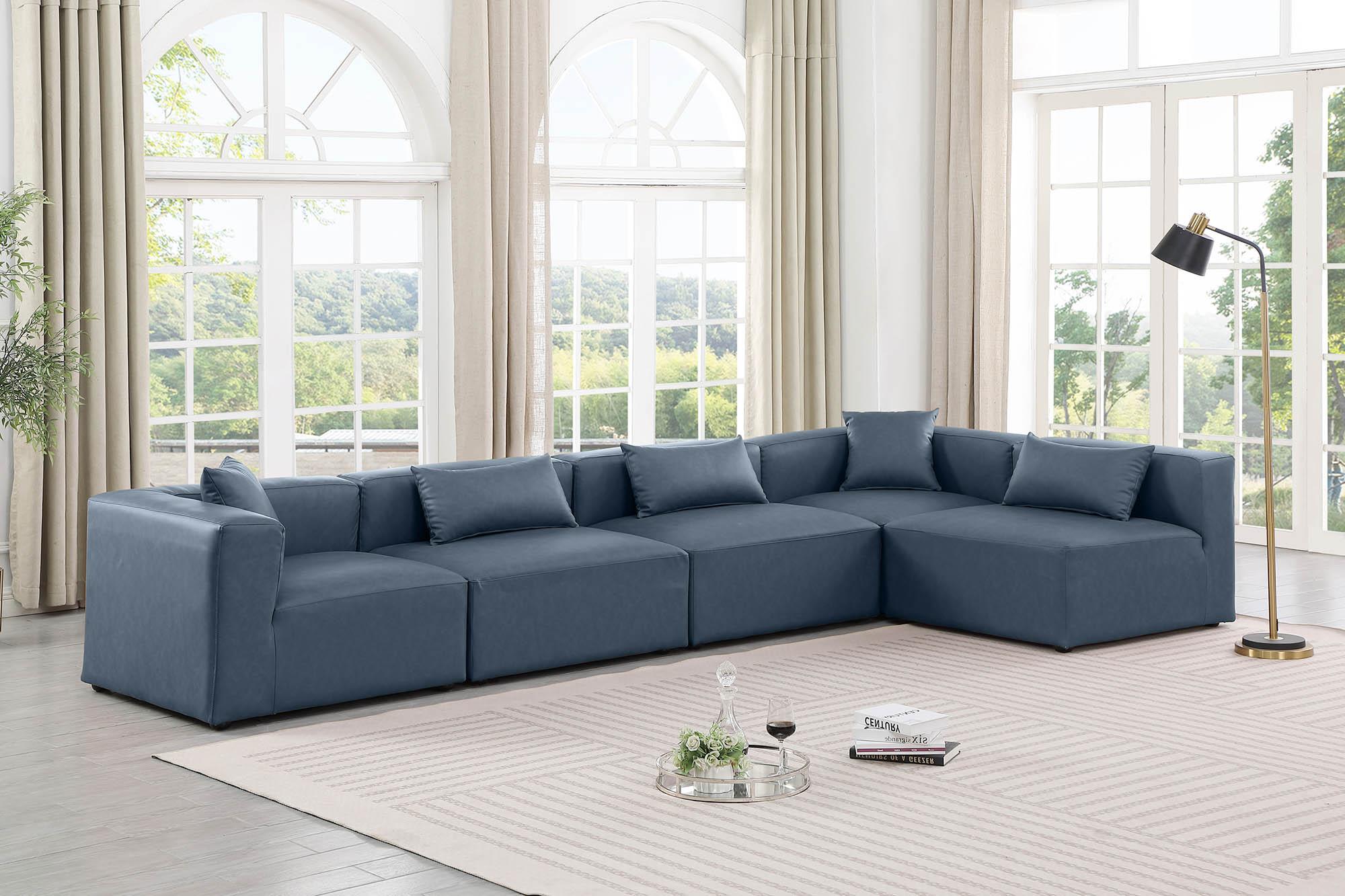 

    
Navy Faux Leather Modular Sectional CUBE 668Navy-Sec5D Meridian Contemporary
