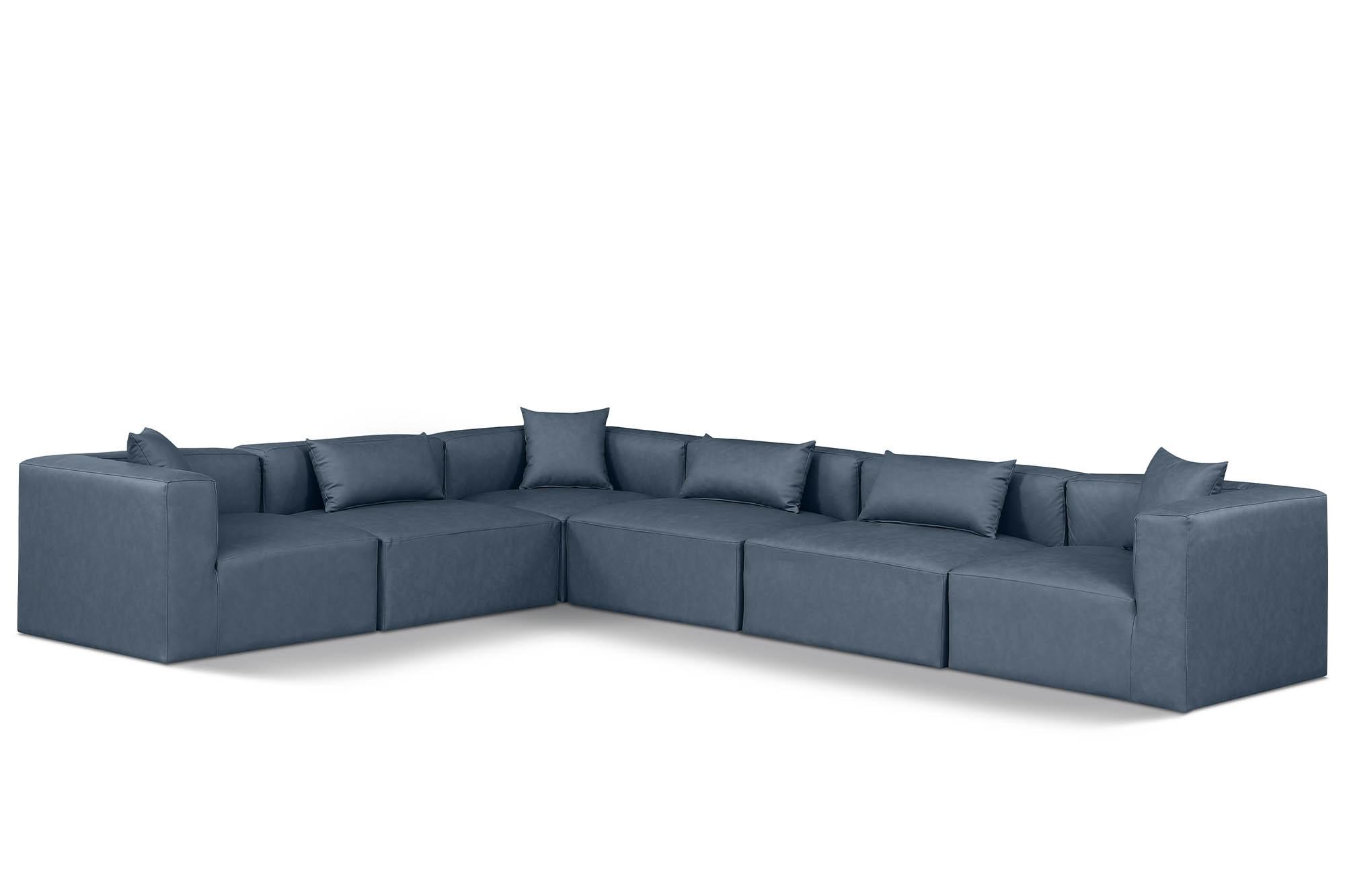 

    
Navy Faux Leather Modular Sectional CUBE 668Navy-Sec6A Meridian Contemporary
