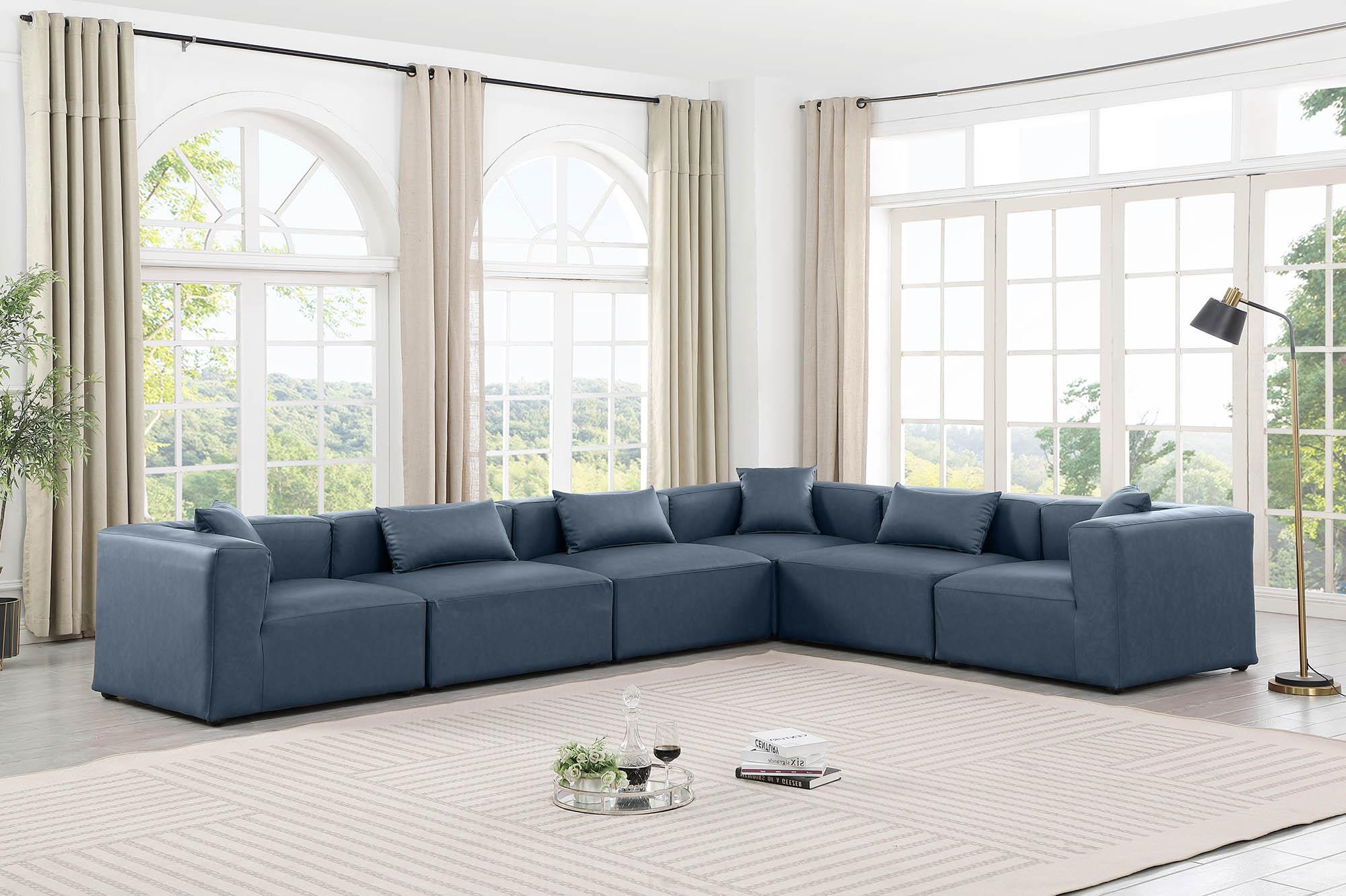 

    
Navy Faux Leather Modular Sectional CUBE 668Navy-Sec6A Meridian Contemporary
