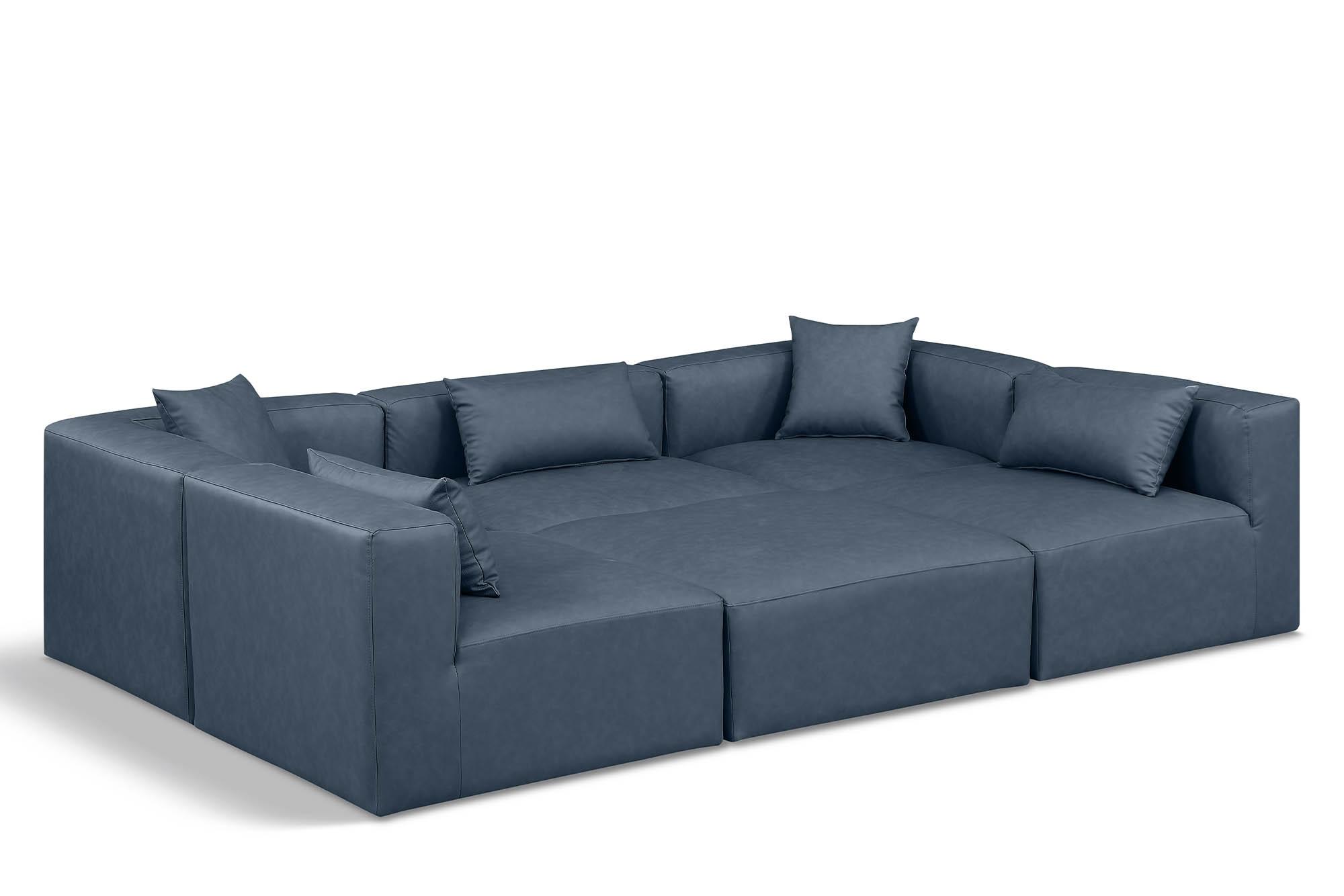 

    
Navy Faux Leather Modular Sectional CUBE 668Navy-Sec6C Meridian Modern
