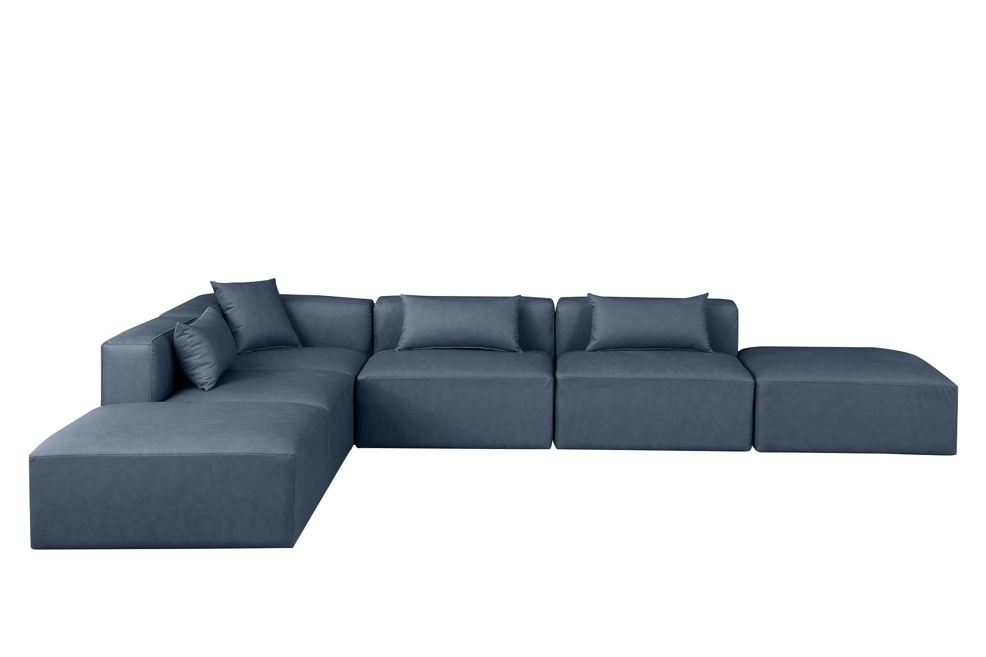 

        
Meridian Furniture CUBE 668Navy-Sec6E Modular Sectional Sofa Navy Faux Leather 094308318141
