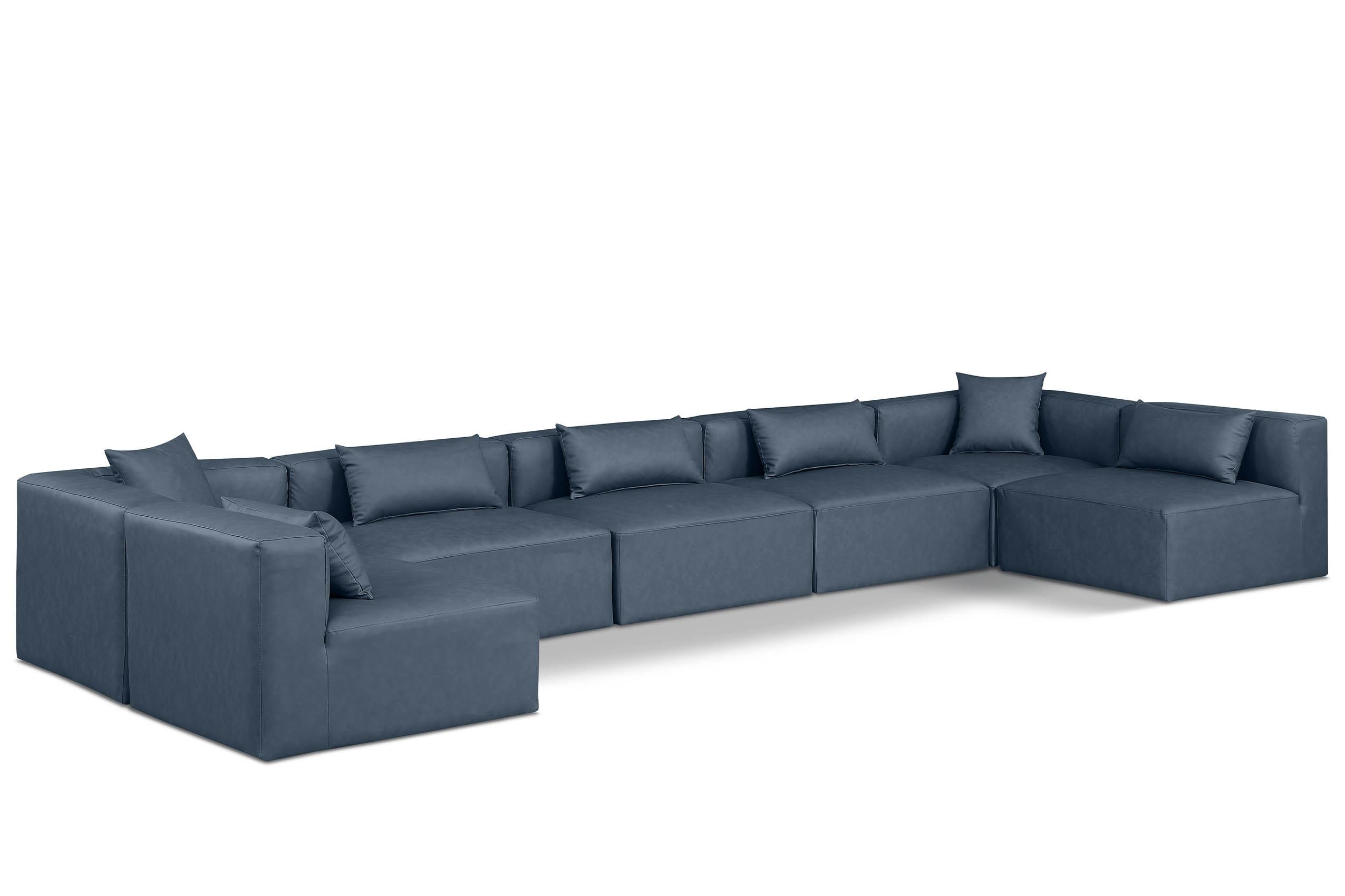 

    
Navy Faux Leather Modular Sectional CUBE 668Navy-Sec7B Meridian Contemporary
