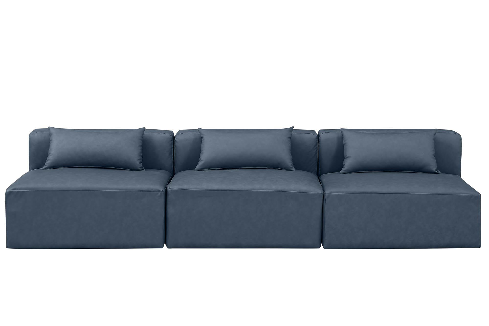 

        
Meridian Furniture CUBE 668Navy-S108A Modular Sofa Navy Faux Leather 094308318004
