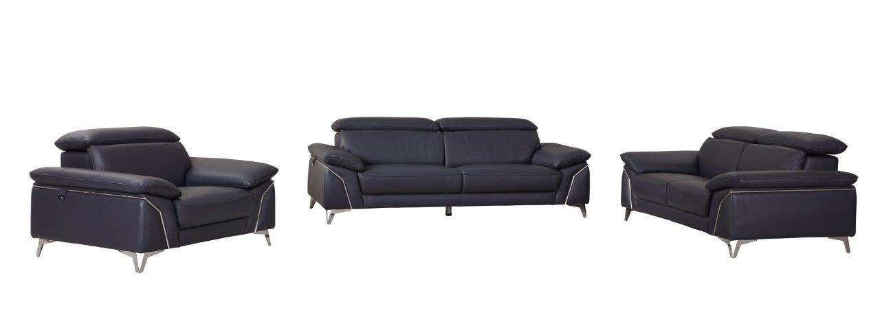Global United 727 Sofa Loveseat and Chair Set