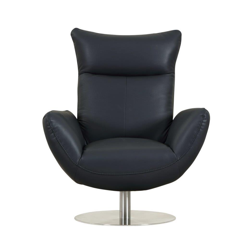 

    
NAVY Italian Top Grain Leather Swivel Lounge Chair C74-NAVY-CH Global United
