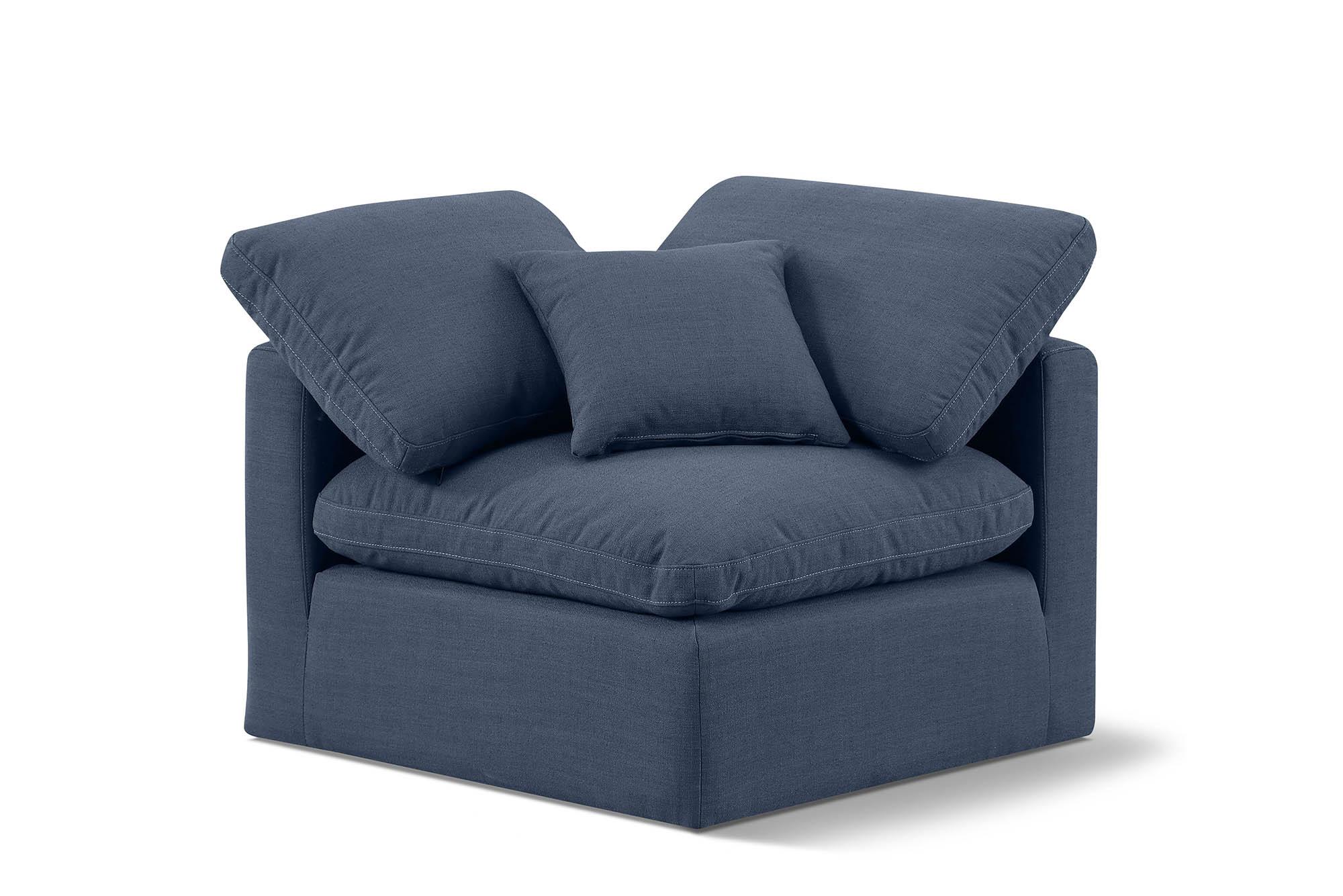 

    
Navy Linen Fabric Corner Chair INDULGE 141Navy-Corner Meridian Contemporary
