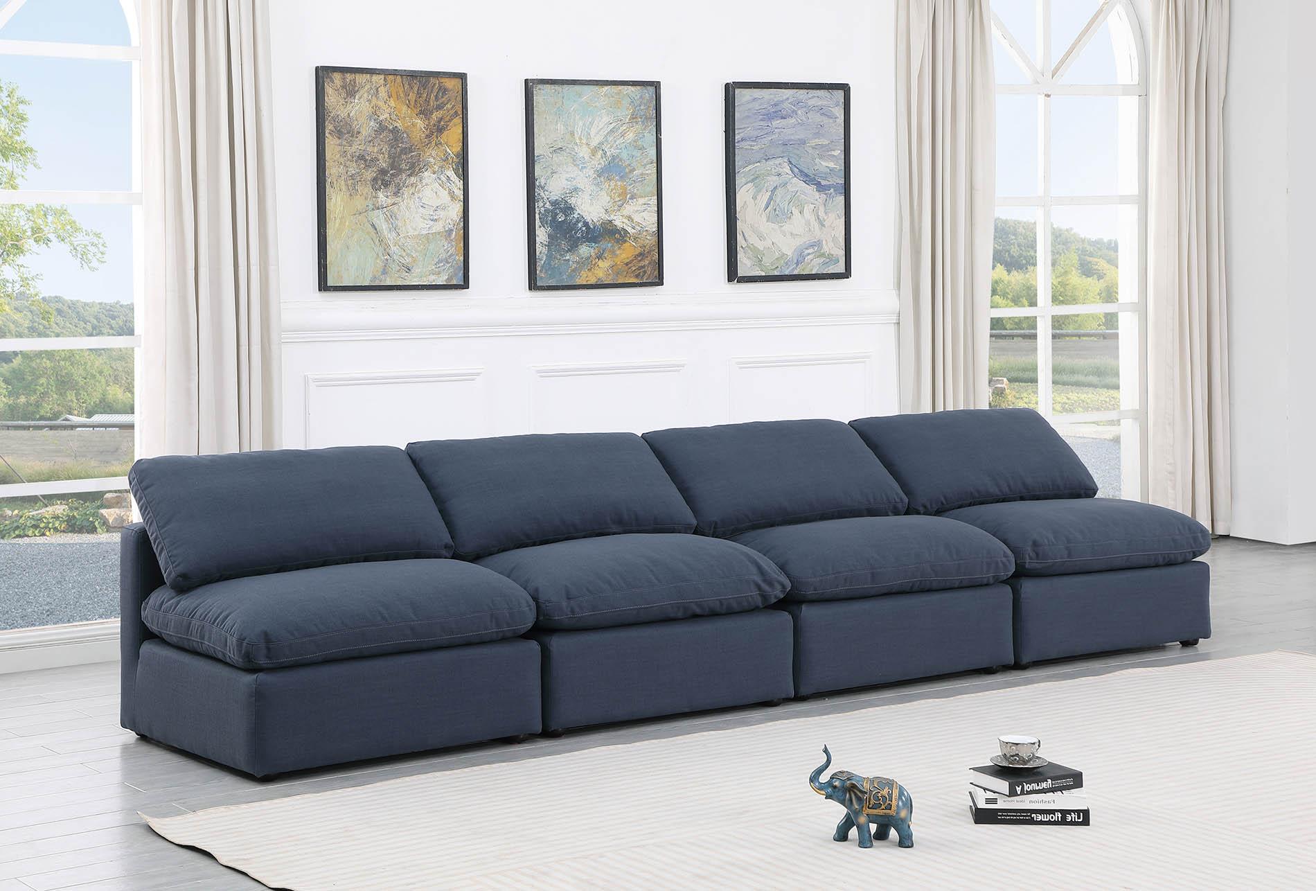 

    
Navy Linen Fabric Modular Sofa INDULGE 141Navy-S4 Meridian Contemporary
