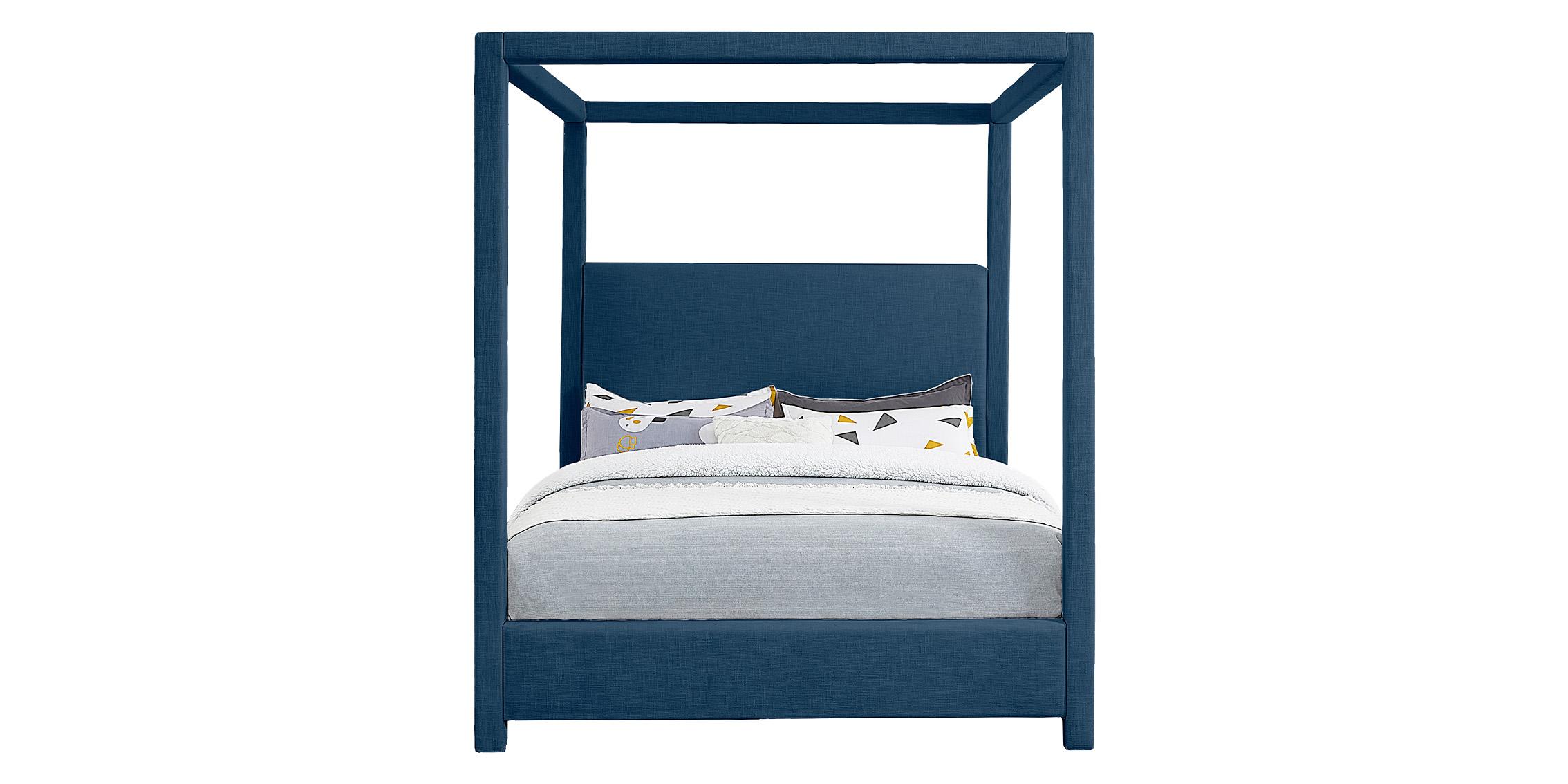 

        
Meridian Furniture EmersonNavy-K Canopy Bed Navy Linen 094308266619
