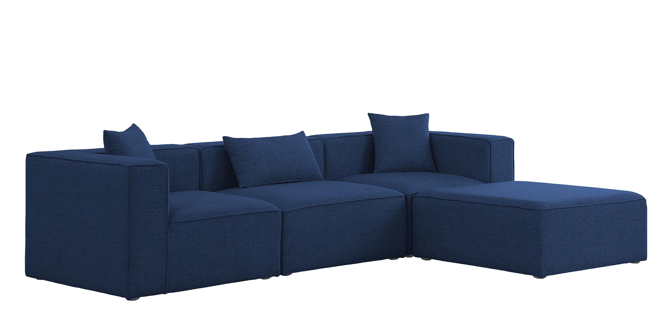 

        
Meridian Furniture CUBE 630Navy-Sec4A Modular Sectional Sofa Navy Linen 94308264127
